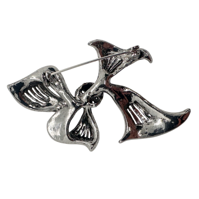 Brosa Funda argintie eleganta cu marcasite KLARA [2]