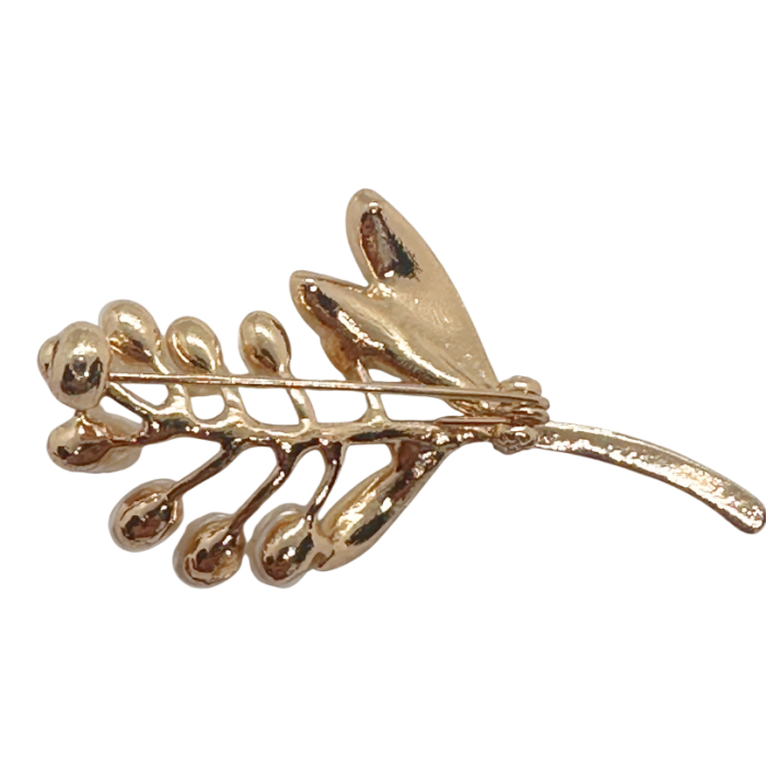 Brosa Lacramioare cu frunze PEARL, 4.5 cm | Prăvălia cu Surprize [2]