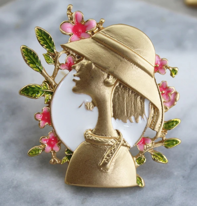 Brosa LADY VICTORIA, Auriu, 5cm [2]