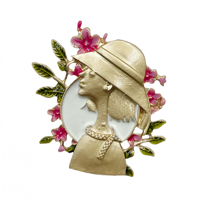 Brosa LADY VICTORIA, Auriu, 5cm [1]