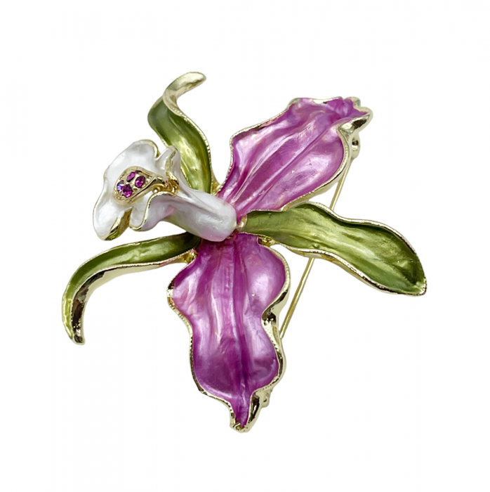 Brosa orhidee RITA, Roz, 6cm [2]