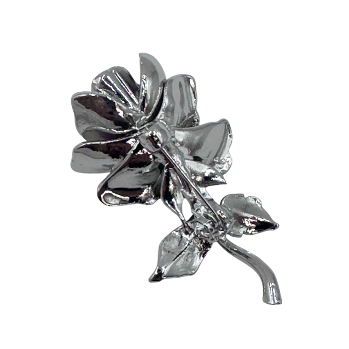 Brosa Trandafir Mov Emailat - Accesoriu Elegant si Romantic [2]