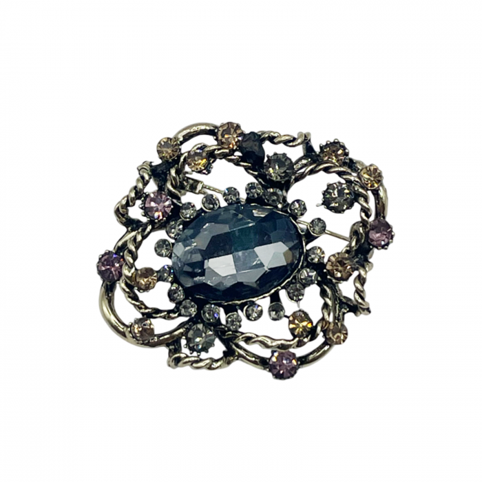 Brosa VINTAGE LAURIE, Auriu, 4.5cm [2]