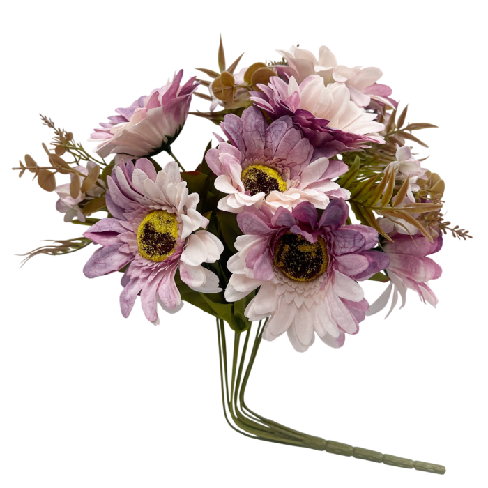 Buchet Flori artificiale DAHLIA - lux vintage - lila roz [3]