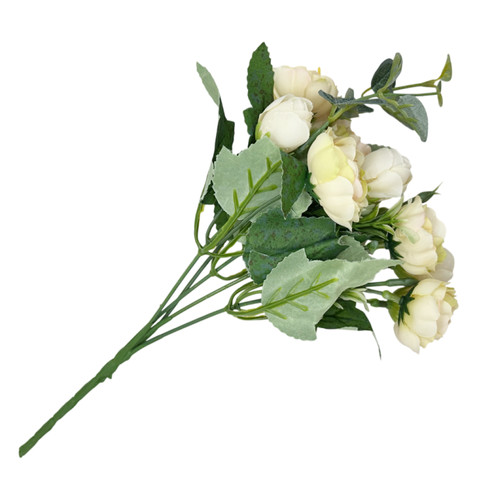 Buchet flori artificiale galbene - Bujori eleganti [3]