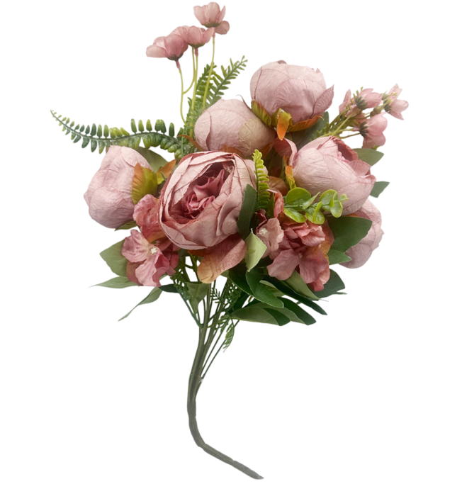 Bujori artificiali ELIZABETH, Roz, 45cm [1]