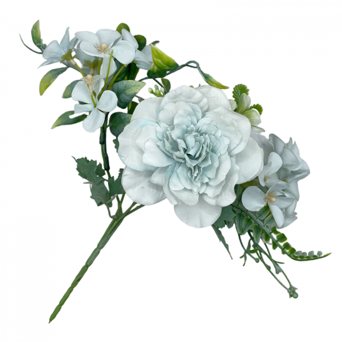 Flori artificiale ABIGAIL, Albastru deschis, 25cm [2]
