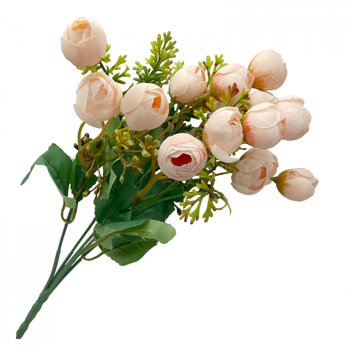 Bujori artificiali PEPA, Roz piersica, 30cm [1]