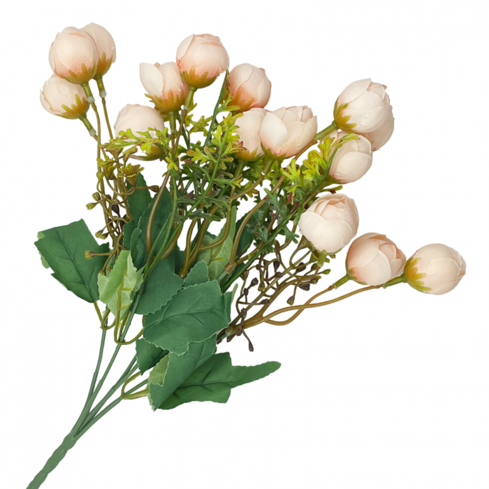 Bujori artificiali PEPA, Roz piersica, 30cm [2]