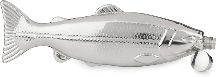 Butelca inox SILVER TROUT - forme de peste - 120 ml [3]