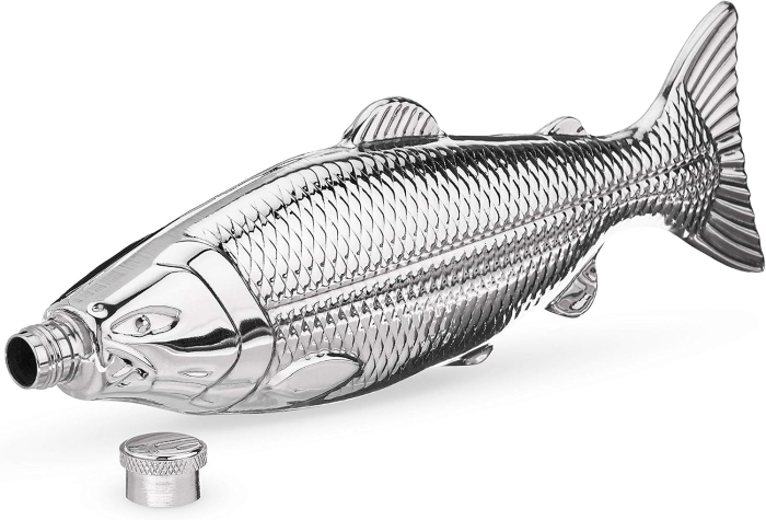 Butelca inox SILVER TROUT - forme de peste - 120 ml [2]