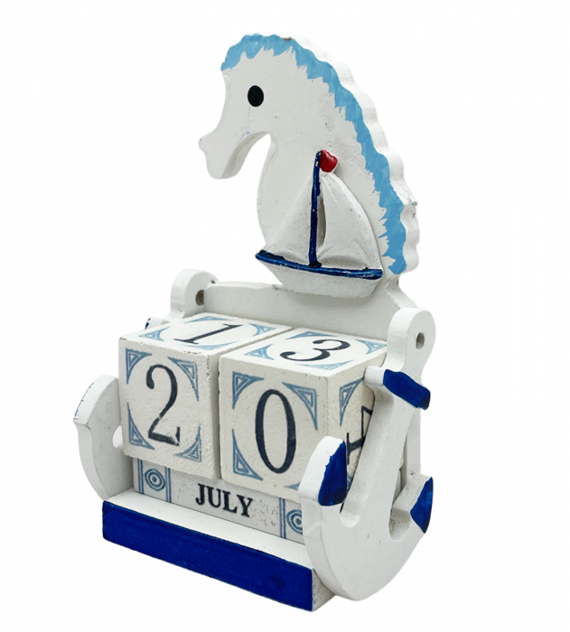 Calendar din lemn NAUTICAL, 7x12cm [1]