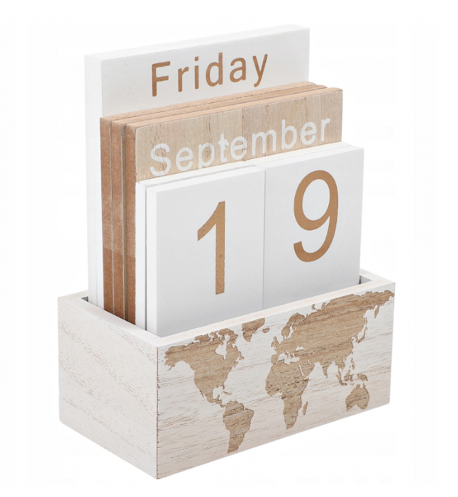 Calendar din lemn TRAVEL, 11x14cm [5]