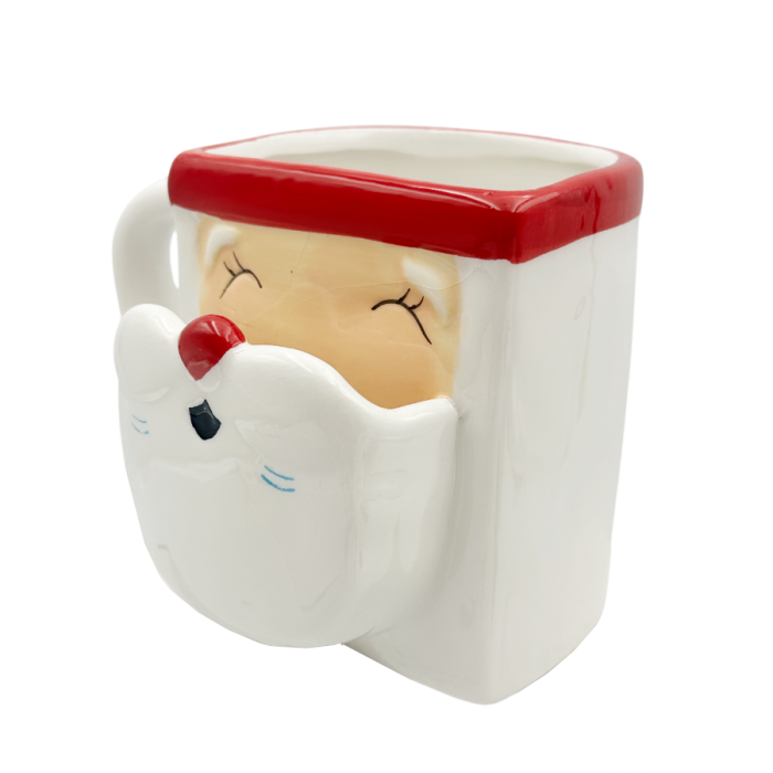 Cană ceramică Moș Crăciun cu buzunar pentru biscuiti SEASON [1]