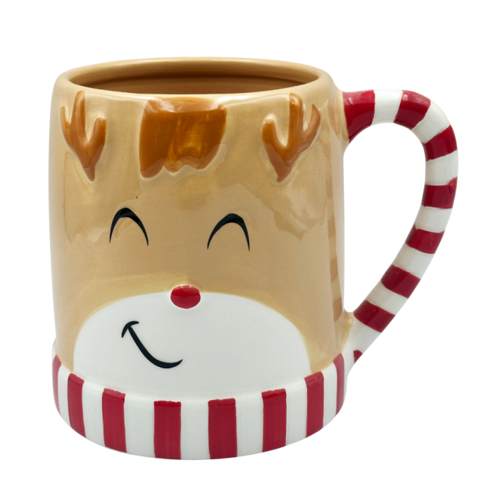 Cană Craciun cu Ren DIXEN si maner cu dungi [1]