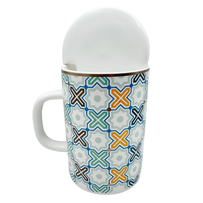 Cană ceramică VIGO cu model geometric [2]