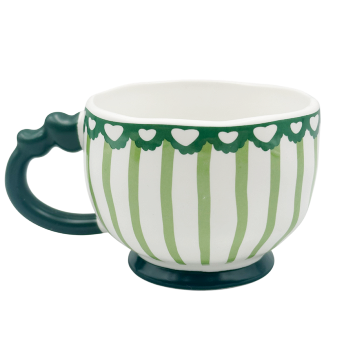 Cană Crăciun cu maner verde MERRY CHRISTMAS – Model cu Ursulet [2]