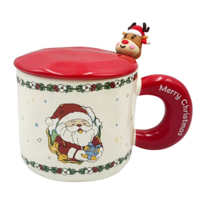 Cana Craciun cu capac rosu SEASON - Model Mos Craciun [1]