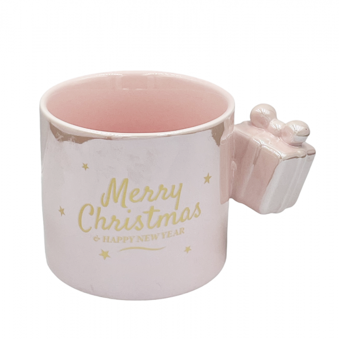 Set Căni Crăciun cu aspect sidefat – MERRY CHRISTMAS [2]