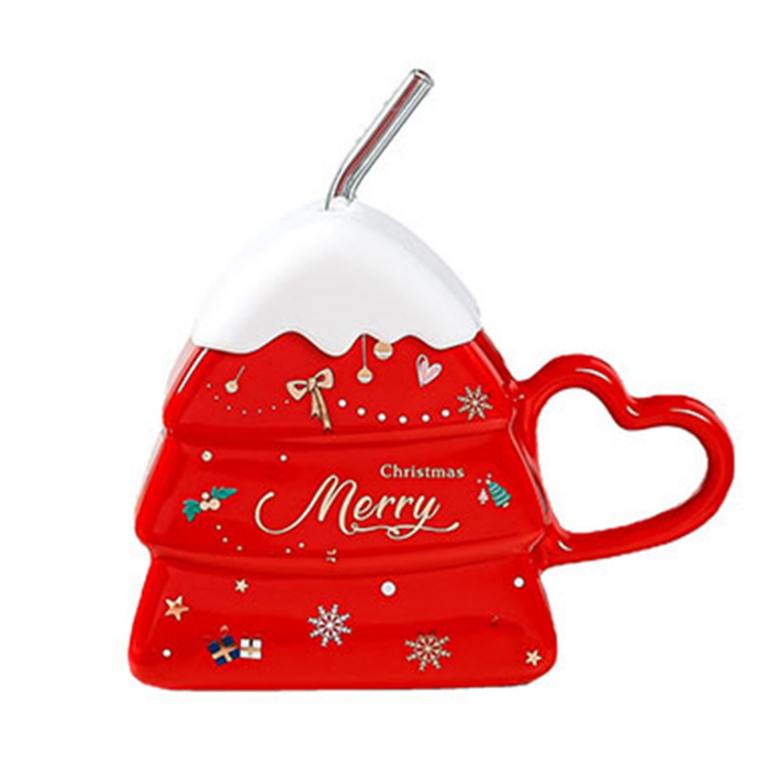 Set Cana Craciun cu pai MAGIC, Rosu, 420ml [1]