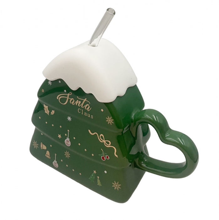 Set Cana Craciun cu pai MAGIC, Verde, 420ml [2]