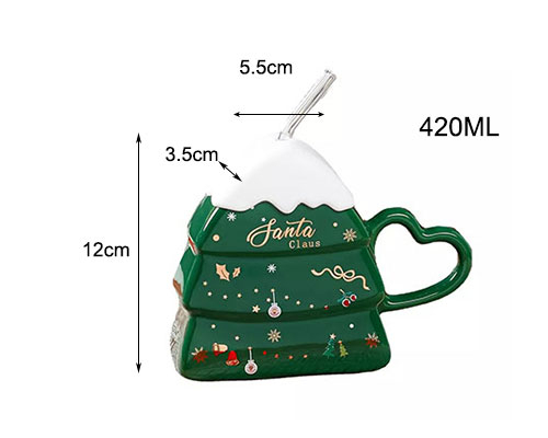 Set Cana Craciun cu pai MAGIC, Verde, 420ml [3]