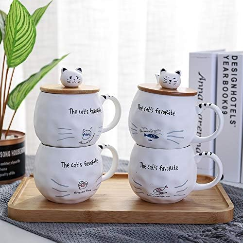 Cana cu capac, Pisica 3D Abby Fish, 380ml [4]