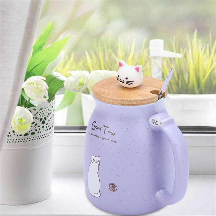 Set 4 Cani cu capac 3D, PISICA FELIX, 380ml [3]