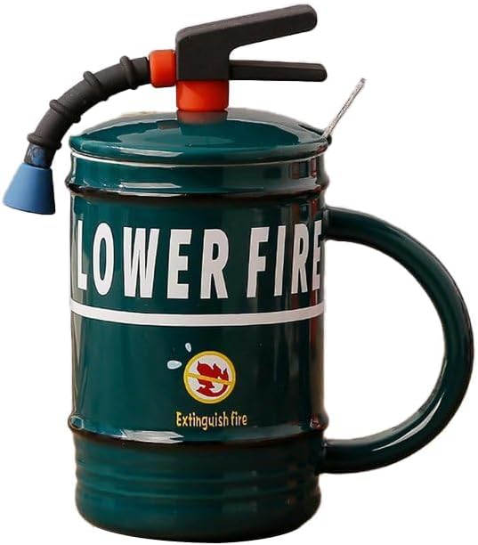 Cana cu capac EXTINGUISH FIRE, Verde, 450ml [1]