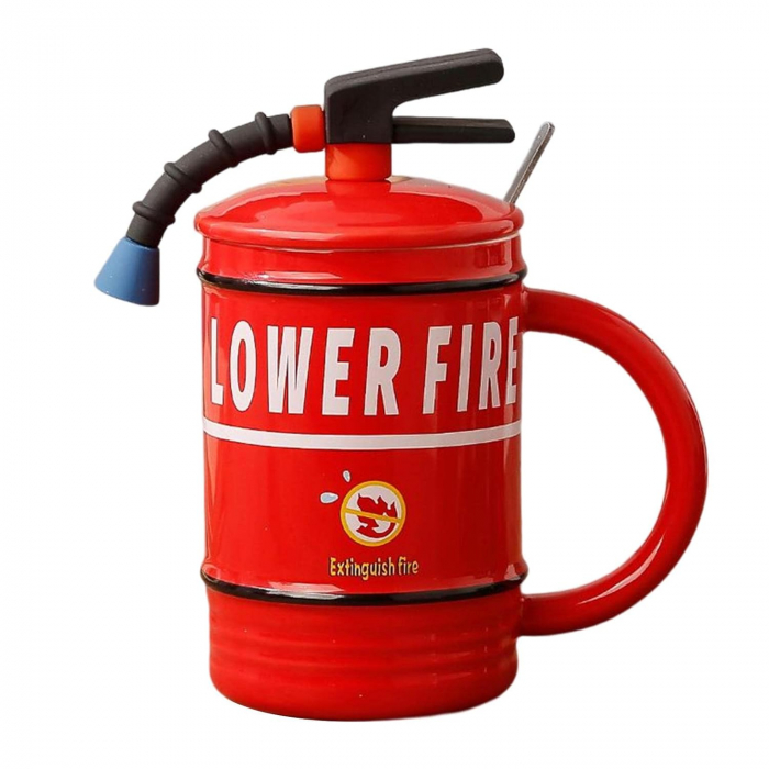Cana cu capac EXTINGUISH FIRE, Rosu, 450ml [1]