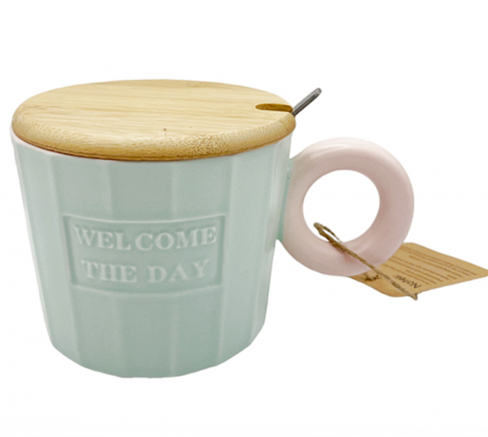 Cana cu capac WELCOME, Albastru, 320ml [5]