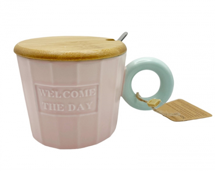 Cana cu capac WELCOME, Albastru, 320ml [3]