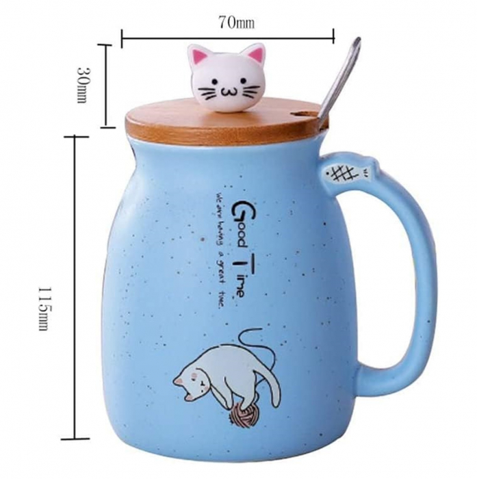 Cana cu capac 3D, PISICA FELIX, 380ml [2]