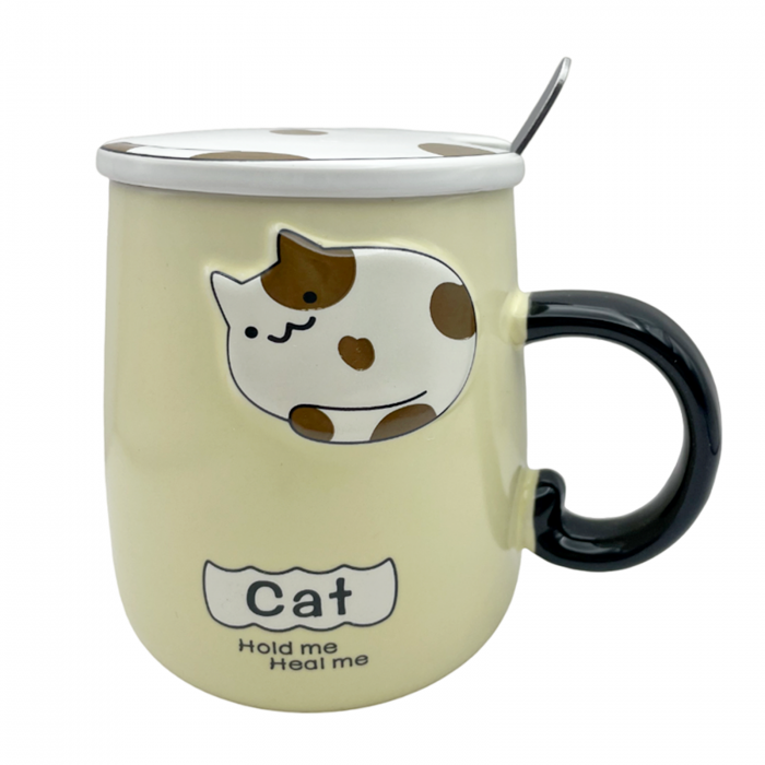 Cana cu capac, Pisica 3D Murphy, 350ml [1]
