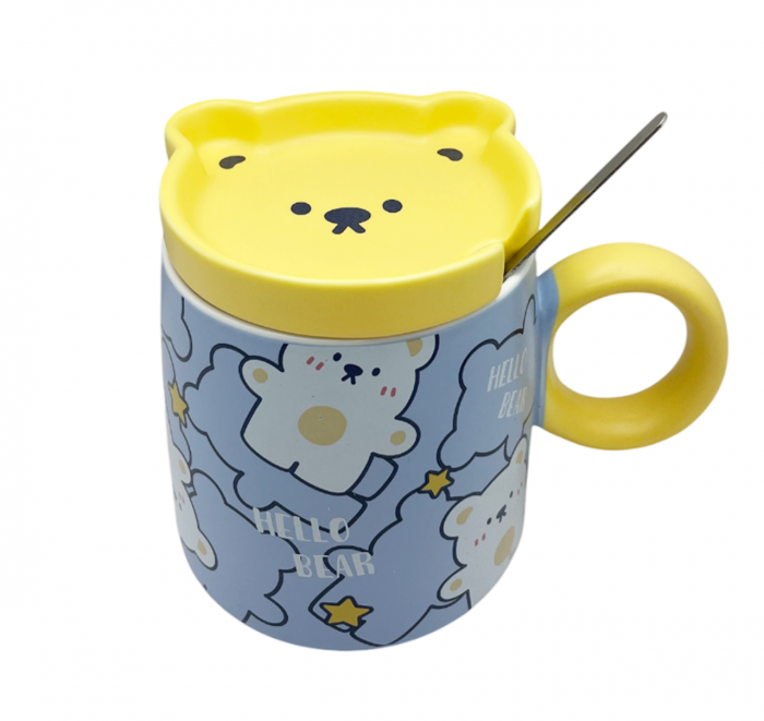 Cana cu ursuleti TEDDY BEAR, Albastru, 380ml [1]