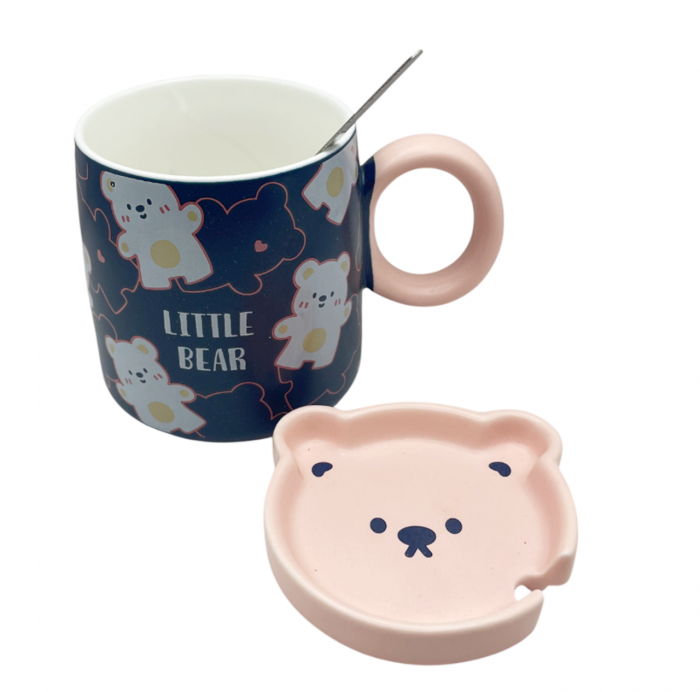 Cana cu ursuleti TEDDY BEAR, Bleumarin, 380ml [3]
