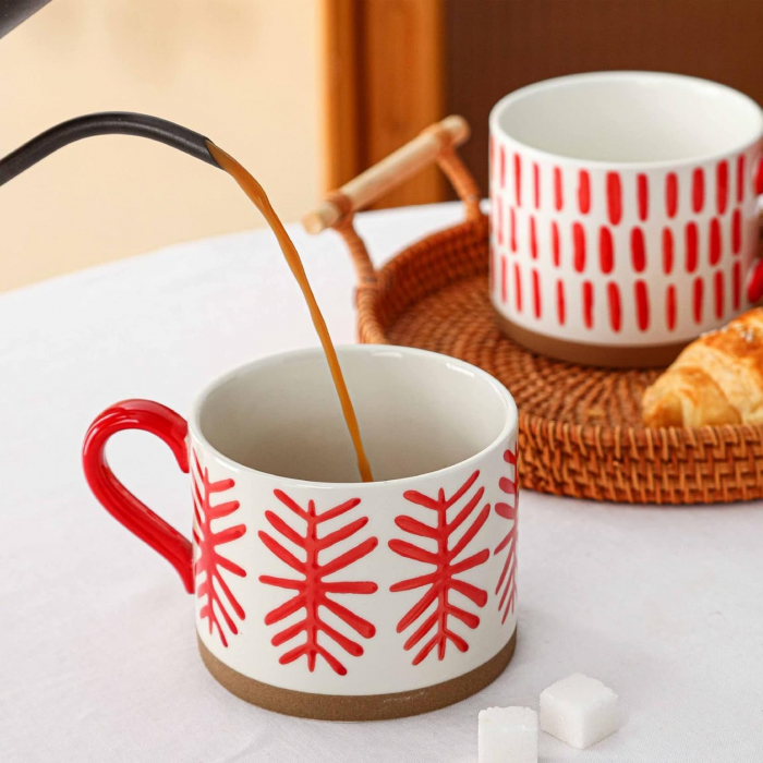 Cana de cafea AKSEL, Rosu, 450ml [6]