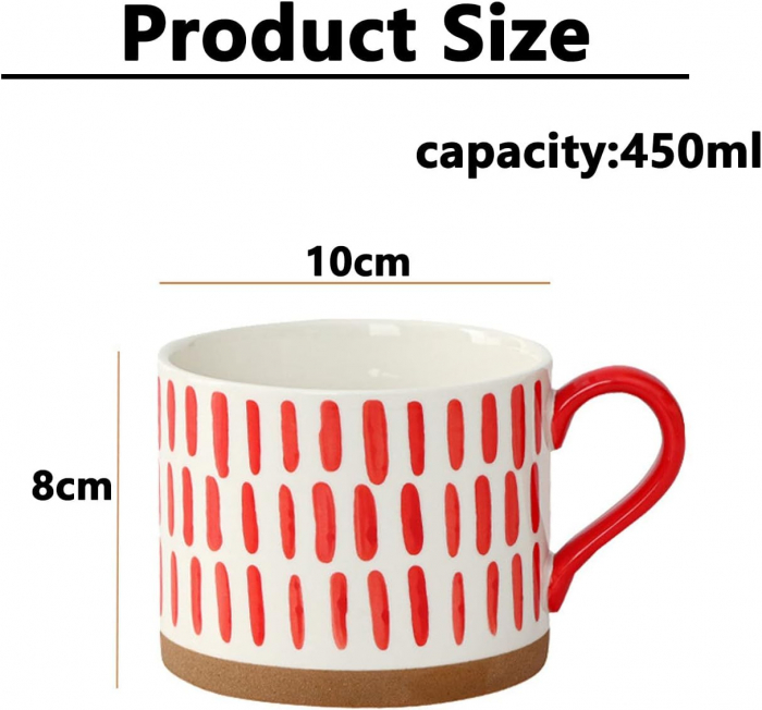 Cana de cafea AKSEL, Rosu, 450ml [4]