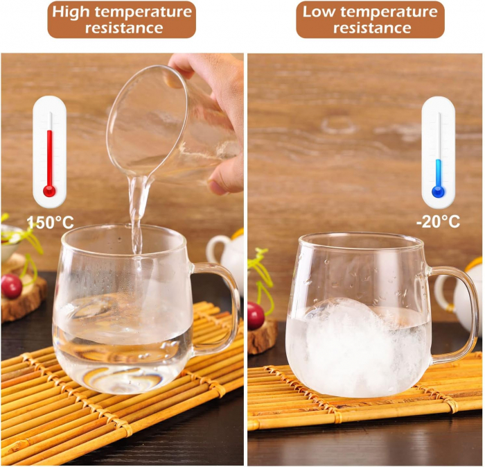 Cana de ceai NILS din sticla borosilicata, 500 ml, Cu infuzor si capac [4]