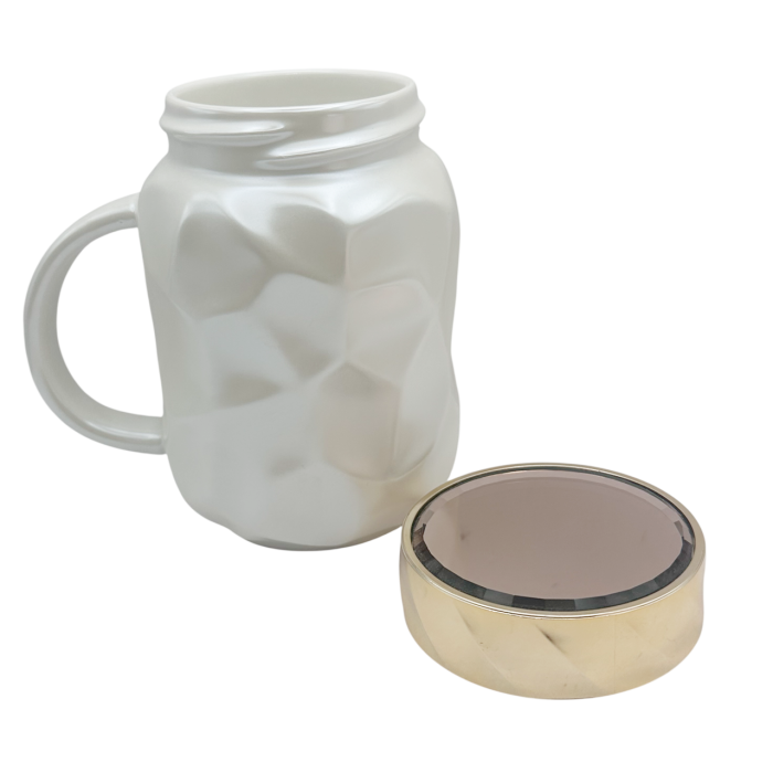 Cana de voiaj BEAUTY, 400 ml, Capac etans cu oglinda [2]