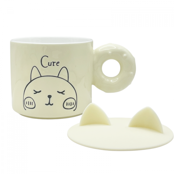Cana Pisica BELLE - CUTE cu capac, 400ml [2]