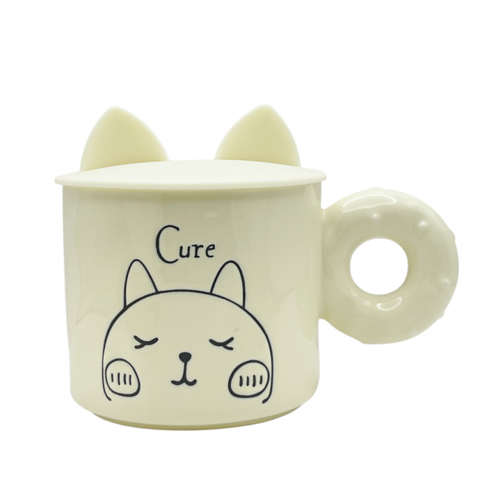 Cana Pisica BELLE - CUTE cu capac, 400ml [1]