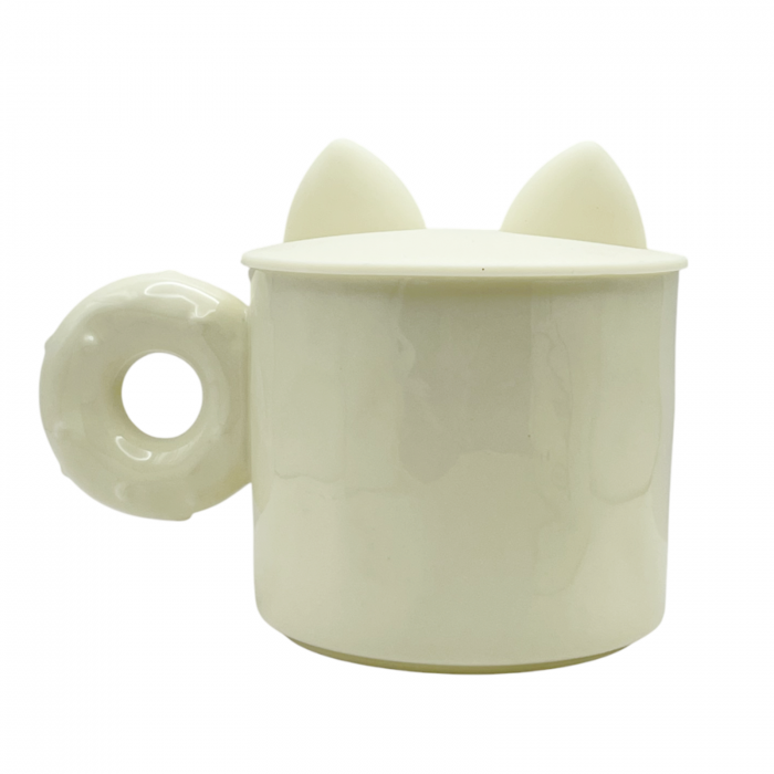 Cana Pisica BELLE - LOVE cu capac, 400ml [3]