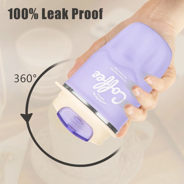 Cana termos mov din inox 360ml, cu afisaj de temperatura [4]