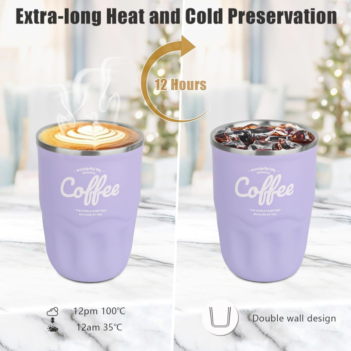 Cana termos mov din inox 360ml, cu afisaj de temperatura [3]