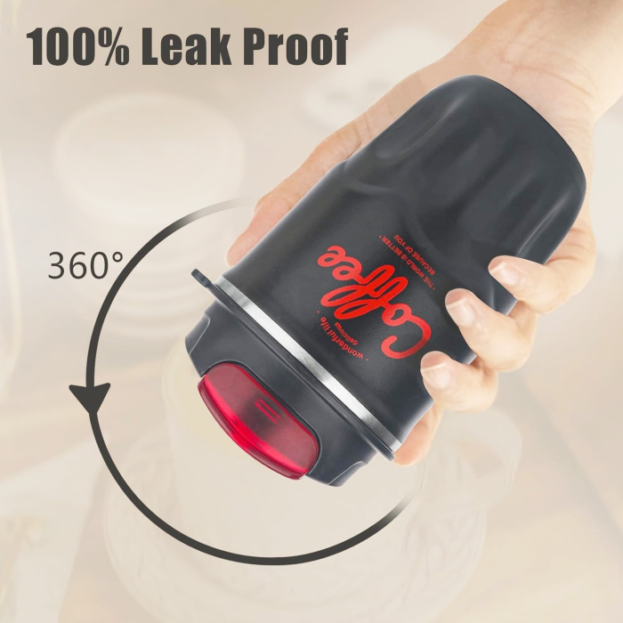 Cana termos neagra din inox 360ml, cu afisaj de temperatura [5]