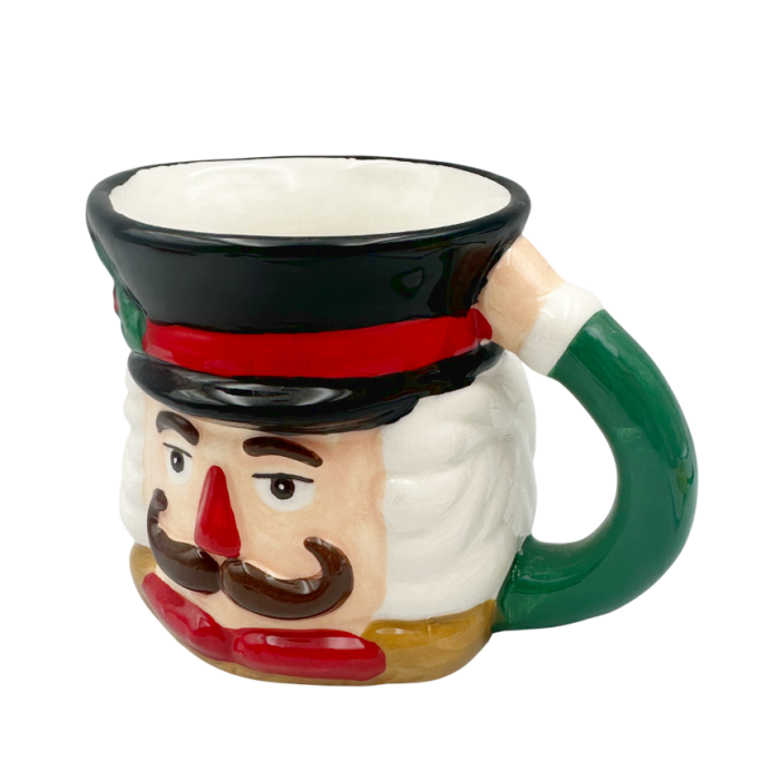 Cană Spargatorul de Nuci cu maner verde - Decor Crăciun [2]