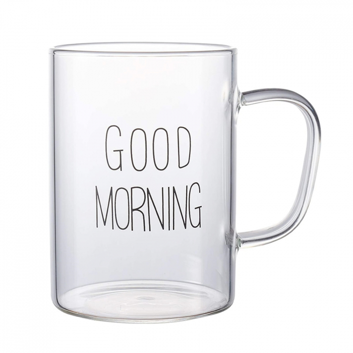 Cana sticla borosilicata GOOD MORNING, 450ml [1]