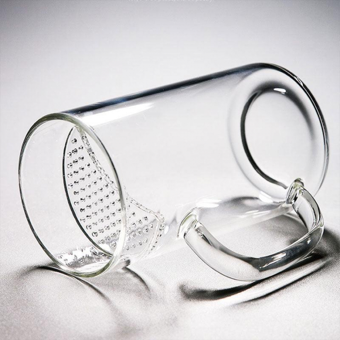 Cana din sticla borosilicata cu sita din turnare CRESCENT, 350ml [4]
