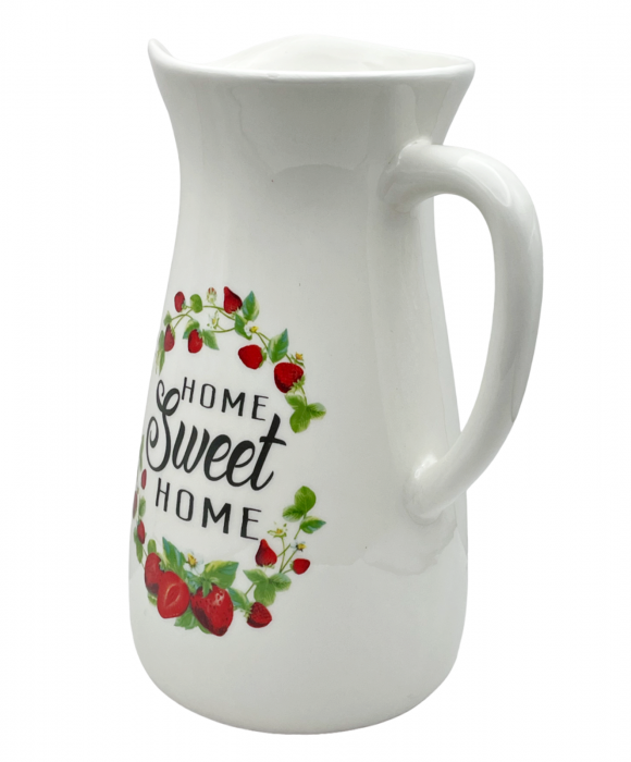 Carafa ceramica HOME, Alb, 1000ml [2]